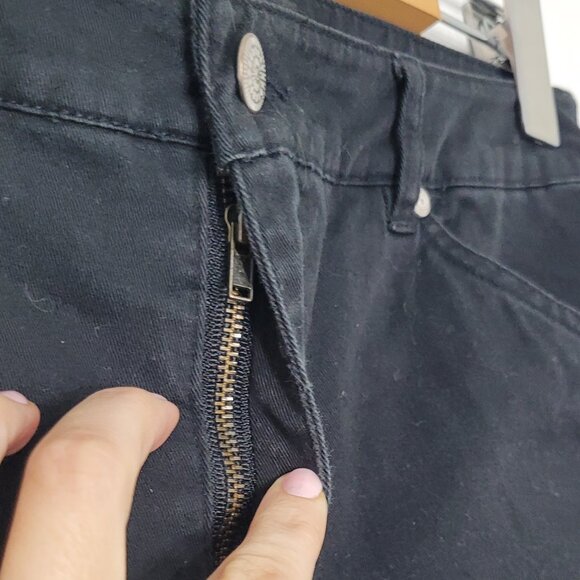 Tribal Women's Black Cotton Blend Stretch Extensible Zipper Bottom Pants Size 8 - Picture 4 of 13